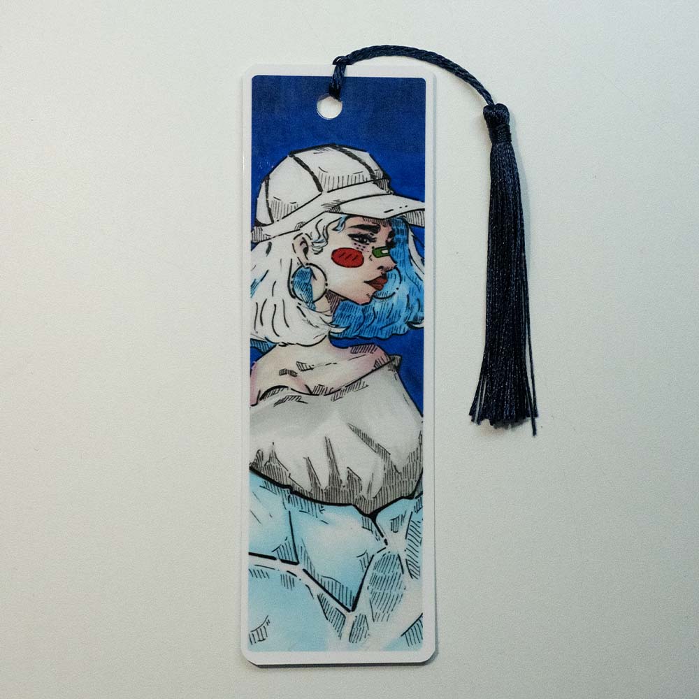 Segnalibro Blue Girl - Originale Leezyart