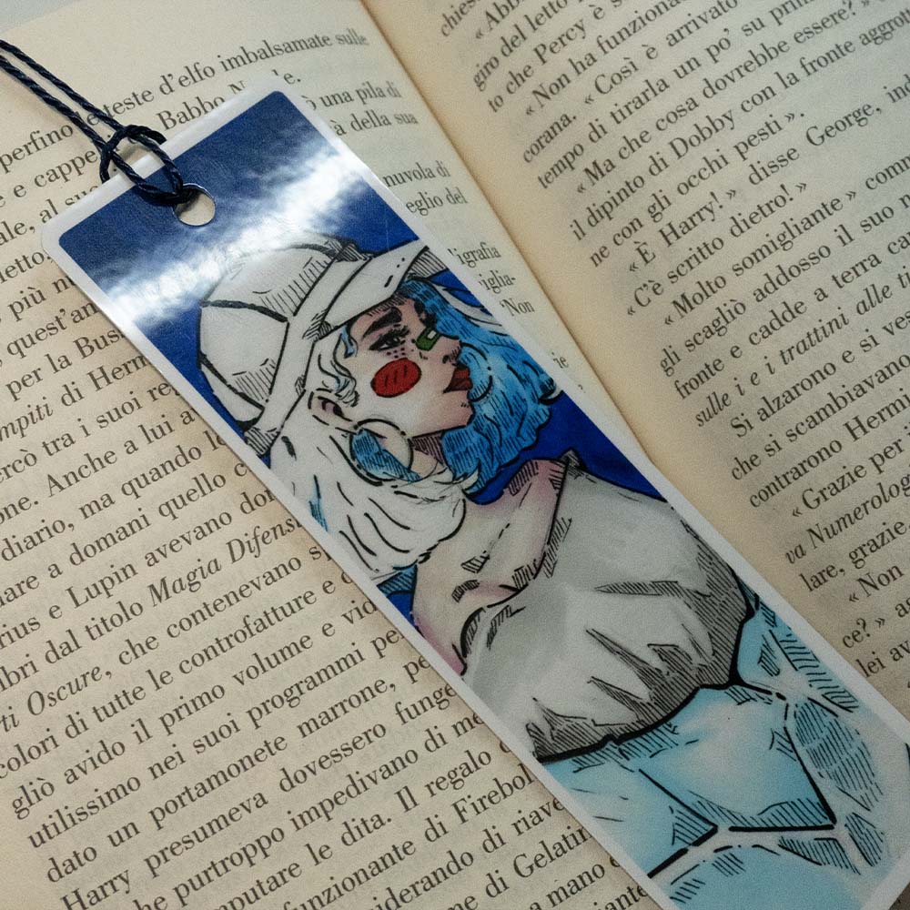 Segnalibro Blue Girl - Originale Leezyart