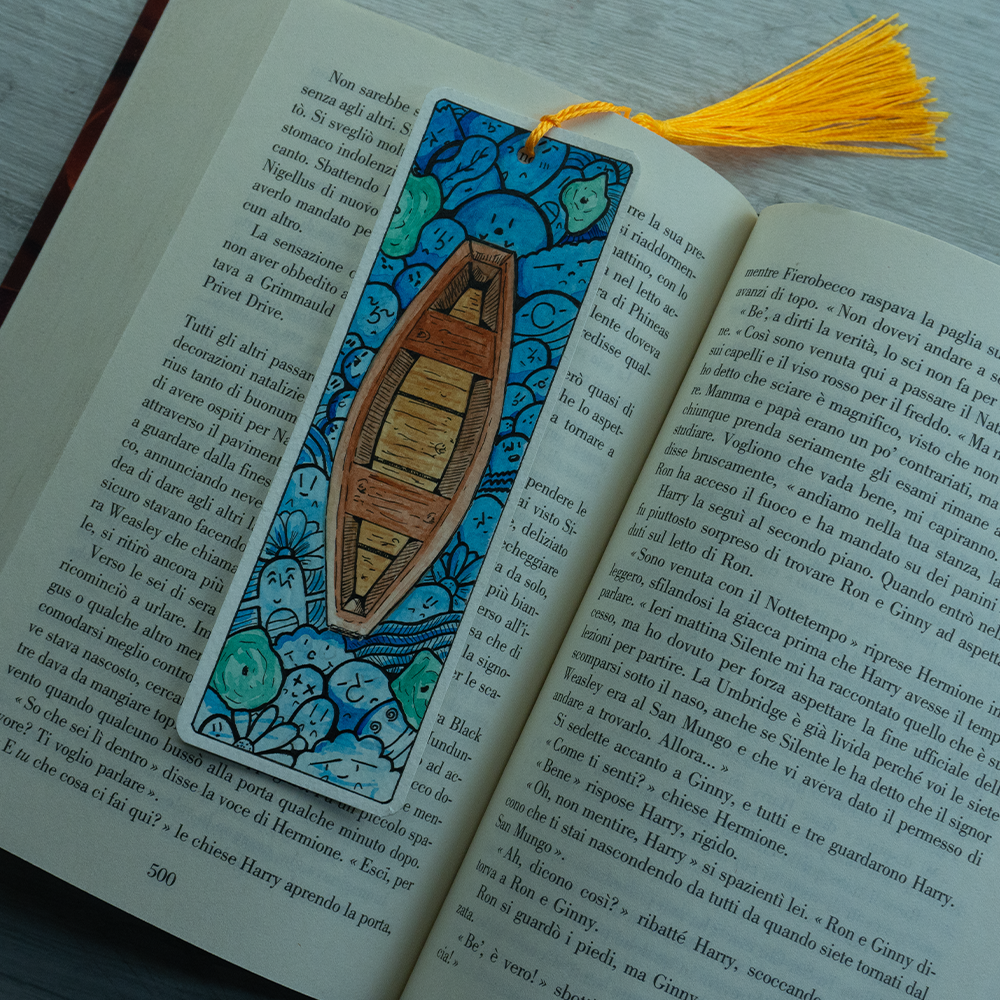 SEGNALIBRO: "Doodle barca"