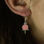 ORECCHINI FLOREALI: CAMELIA