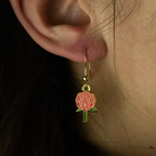 ORECCHINI FLOREALI: CAMELIA