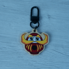 Keychain: Daruma Wood