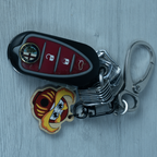 Keychain: Daruma Wood