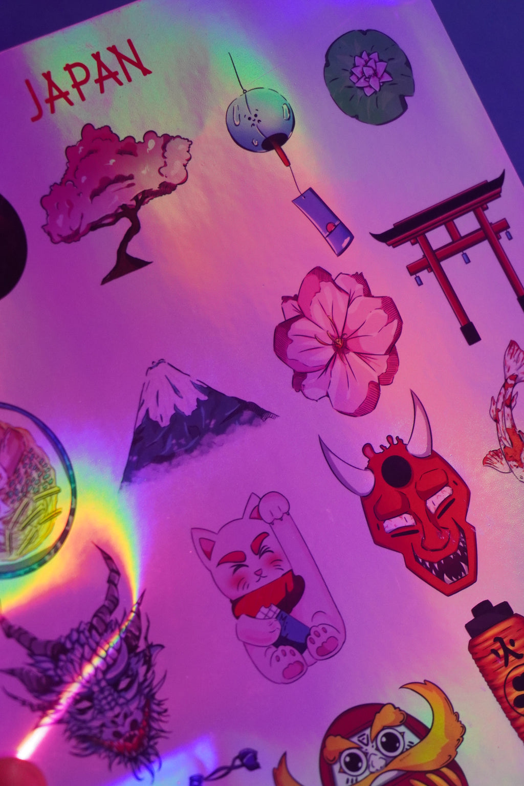 21 JAPAN HOLOGRAPHIC STICKERS / LEEZYART