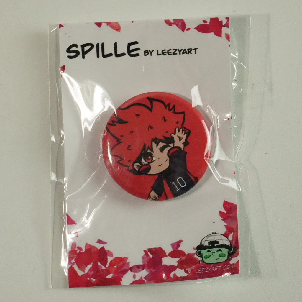SPILLA TONDA VOLO ARANCIONE CHIBI