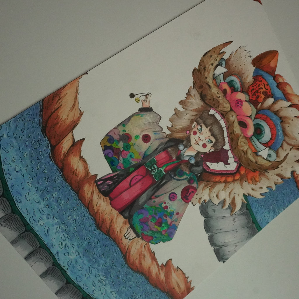 DRAGON CHINESE GIRL