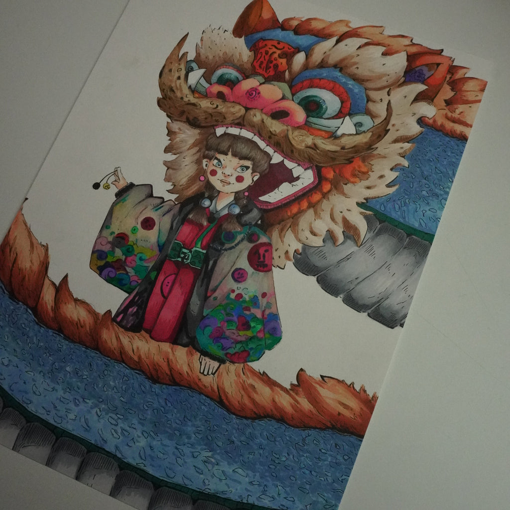DRAGON CHINESE GIRL