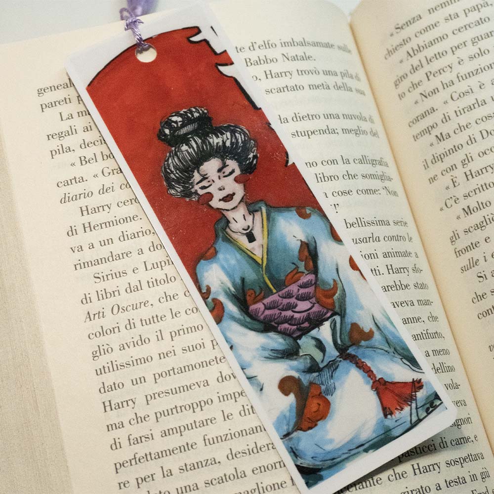 Segnalibro Geisha - Originale Leezyart