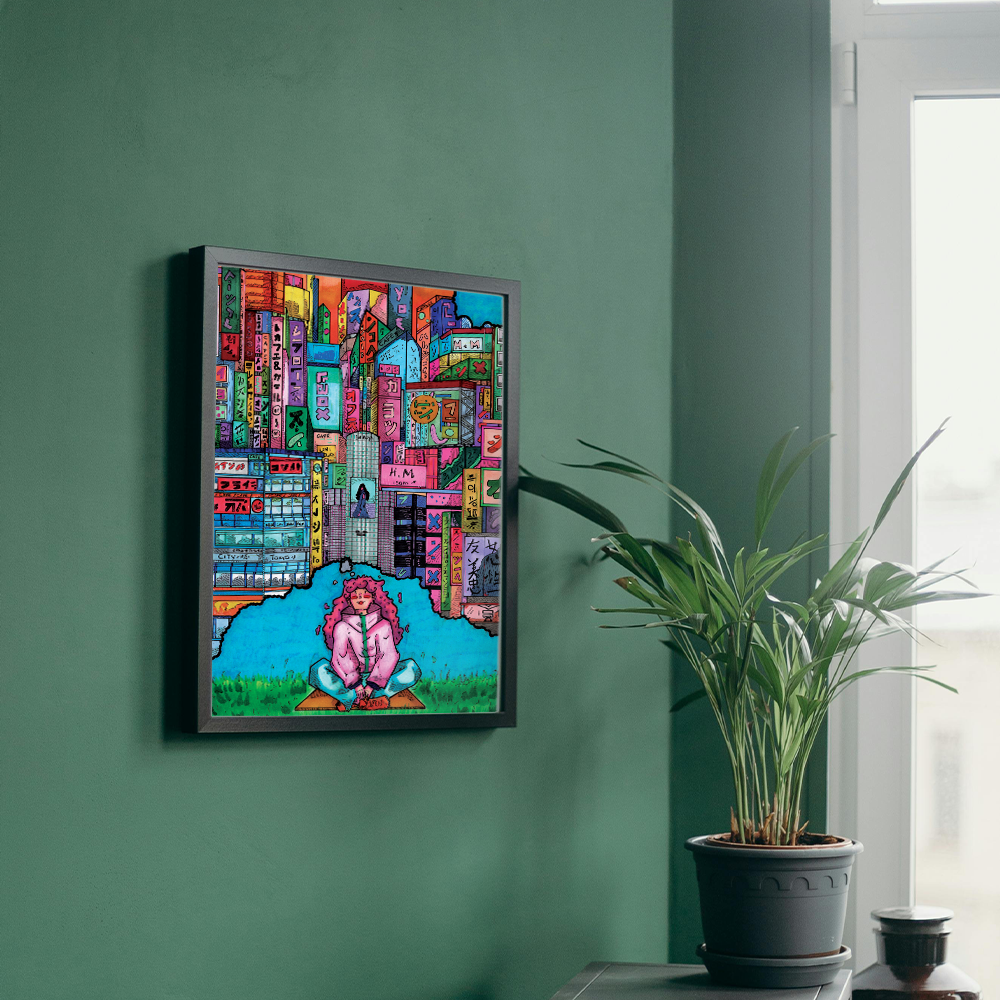 STAMPA - DISEGNO: Pensieri a Shibuya | LEEZYART