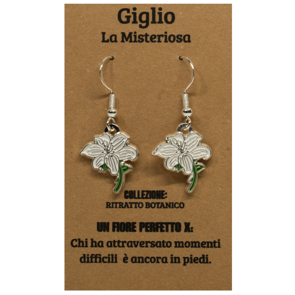 ORECCHINI FLOREALI: GIGLIO