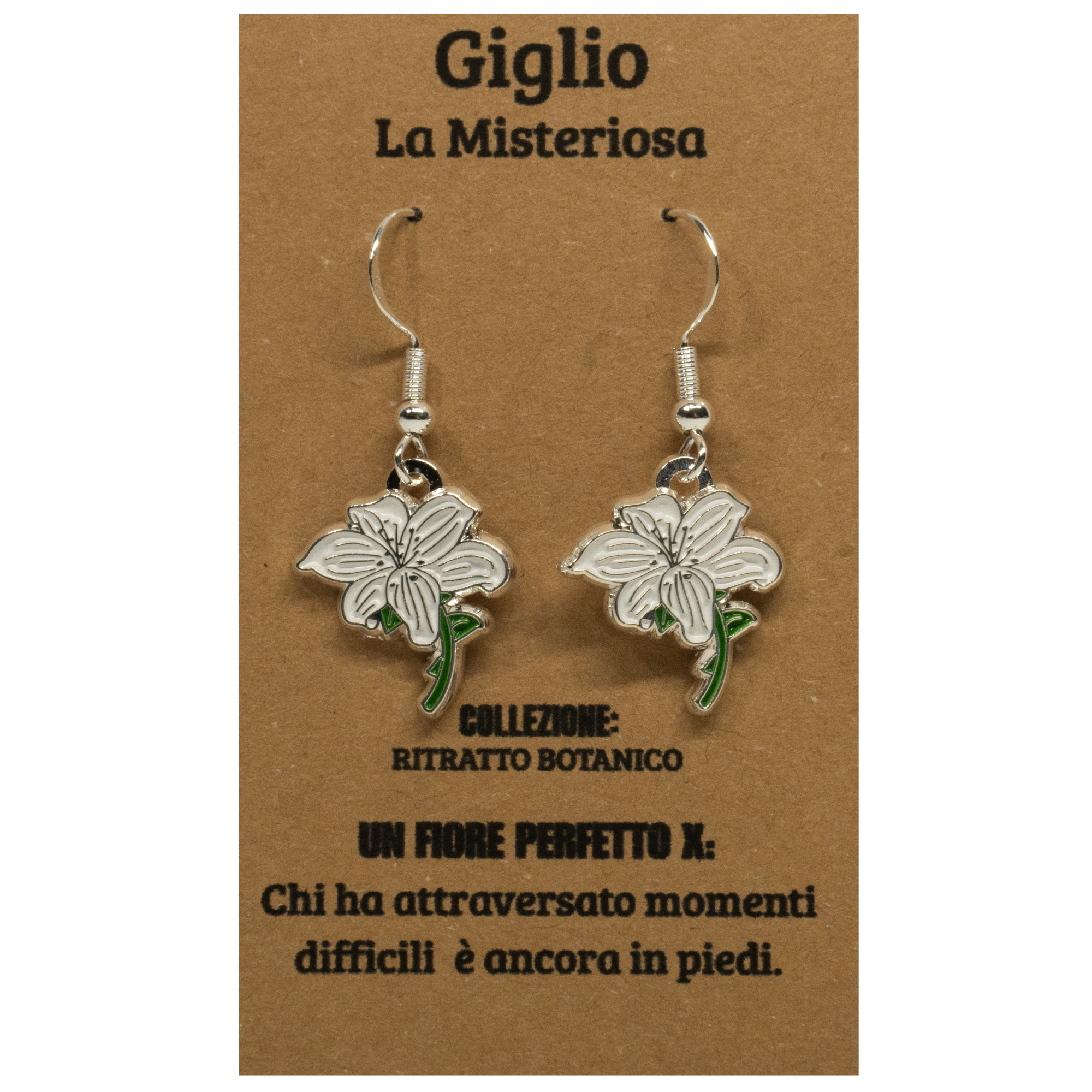 ORECCHINI FLOREALI: GIGLIO