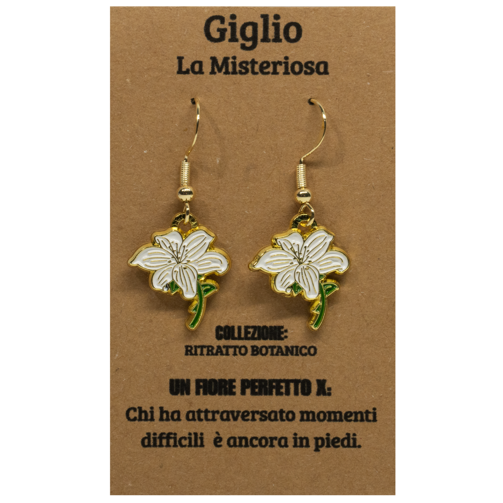 ORECCHINI FLOREALI: GIGLIO
