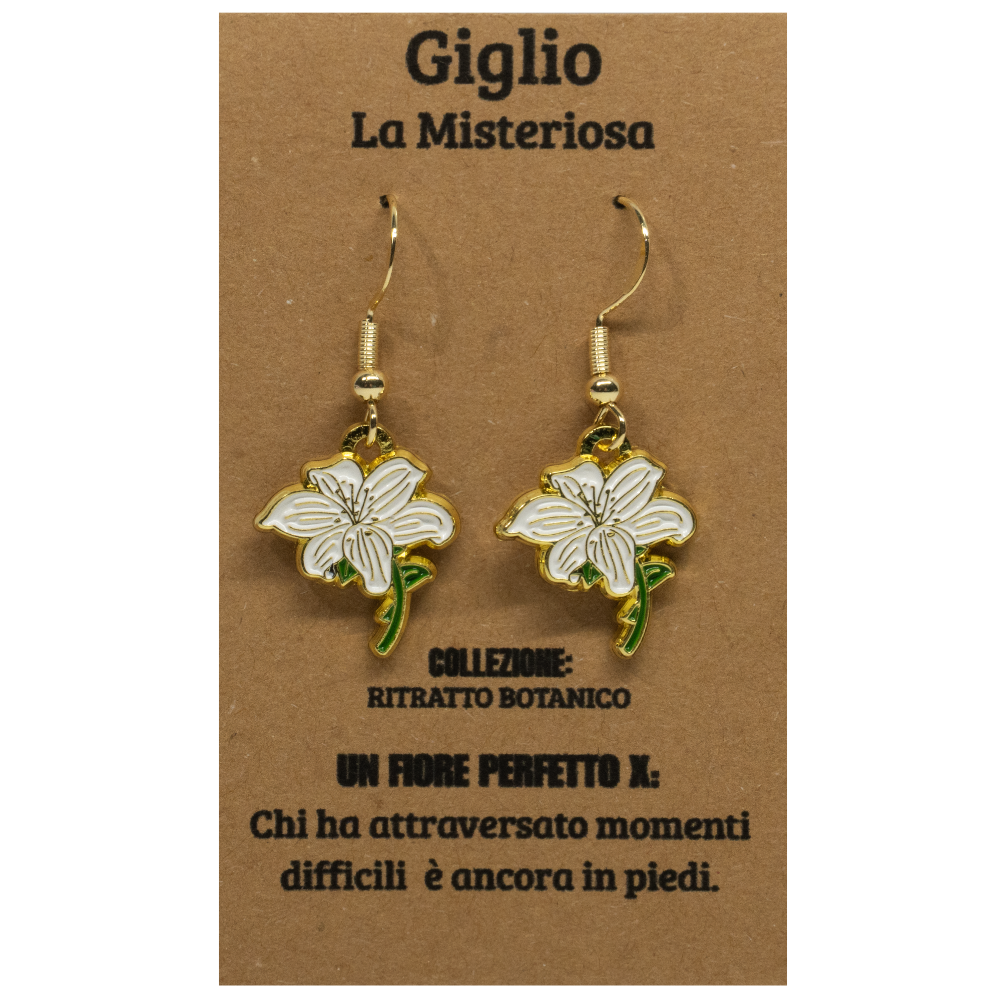 ORECCHINI FLOREALI: GIGLIO
