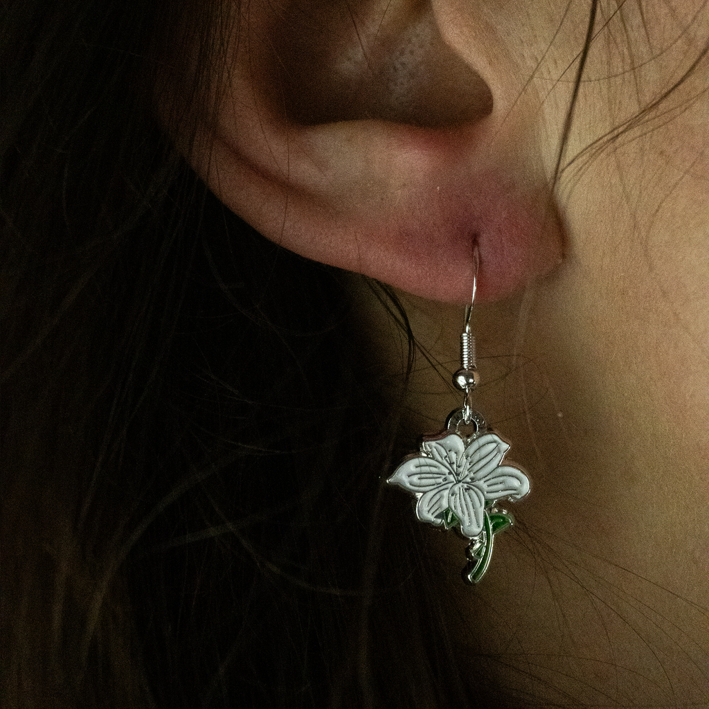 ORECCHINI FLOREALI: GIGLIO