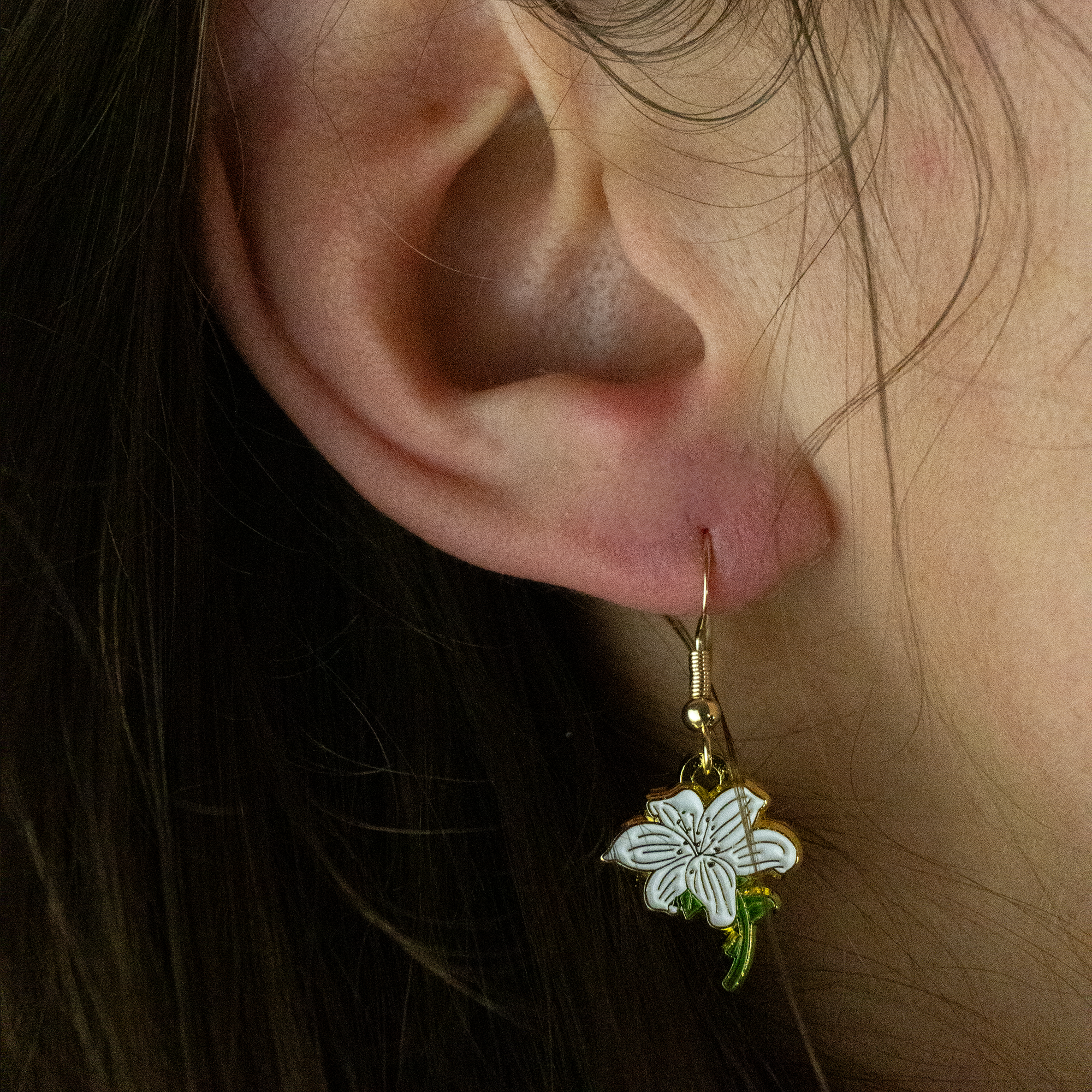 ORECCHINI FLOREALI: GIGLIO