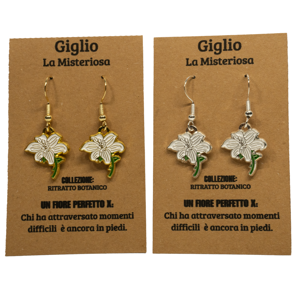 ORECCHINI FLOREALI: GIGLIO