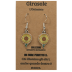 ORECCHINI FLOREALI: GIRASOLE