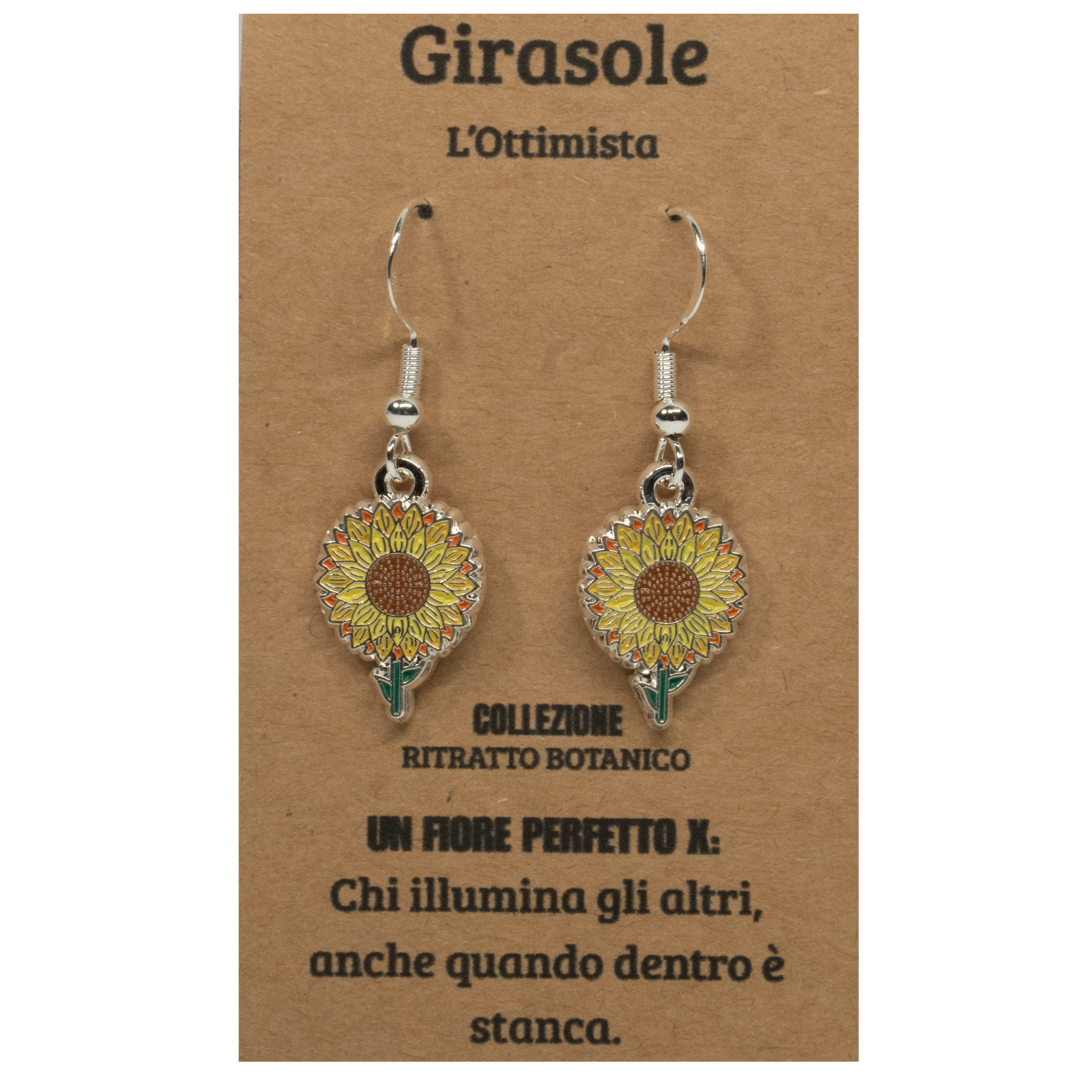 ORECCHINI FLOREALI: GIRASOLE