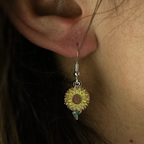 ORECCHINI FLOREALI: GIRASOLE