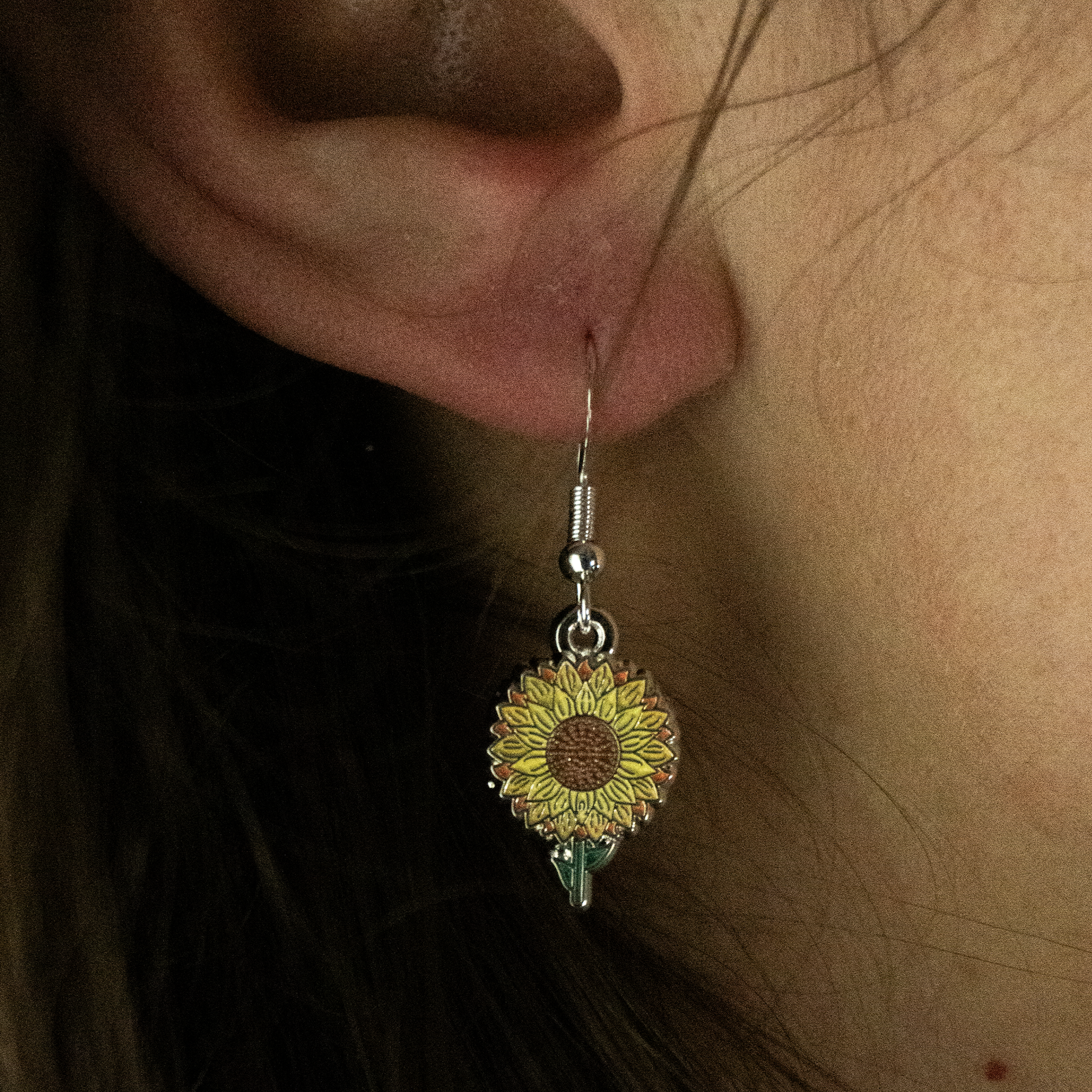 ORECCHINI FLOREALI: GIRASOLE