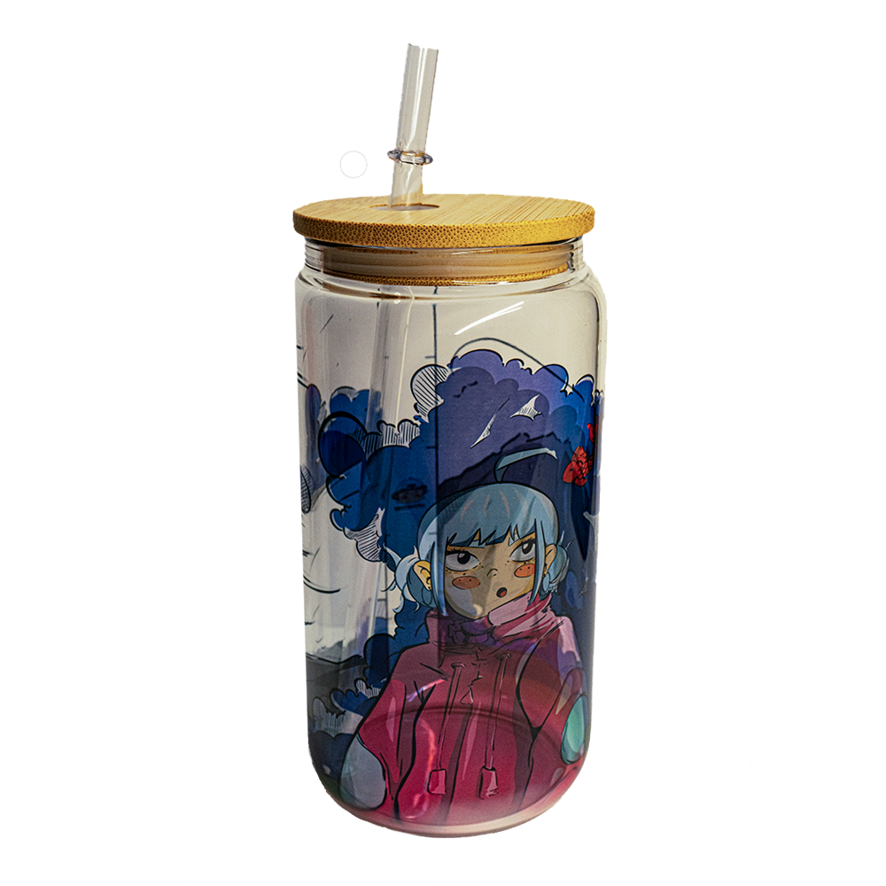 BICCHIERE VETRO LUCIDO "GOLDFISH"