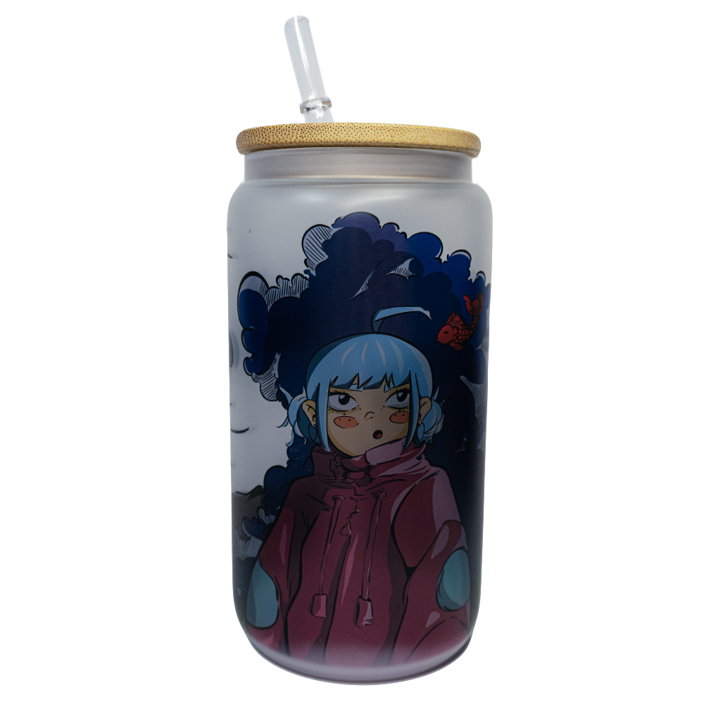 BICCHIERE VETRO OPACO "GOLDFISH"