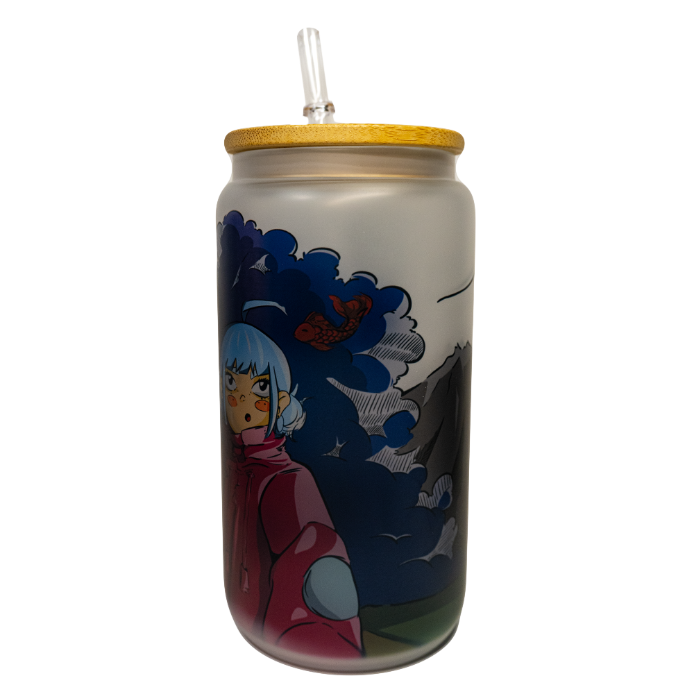 BICCHIERE VETRO OPACO "GOLDFISH"