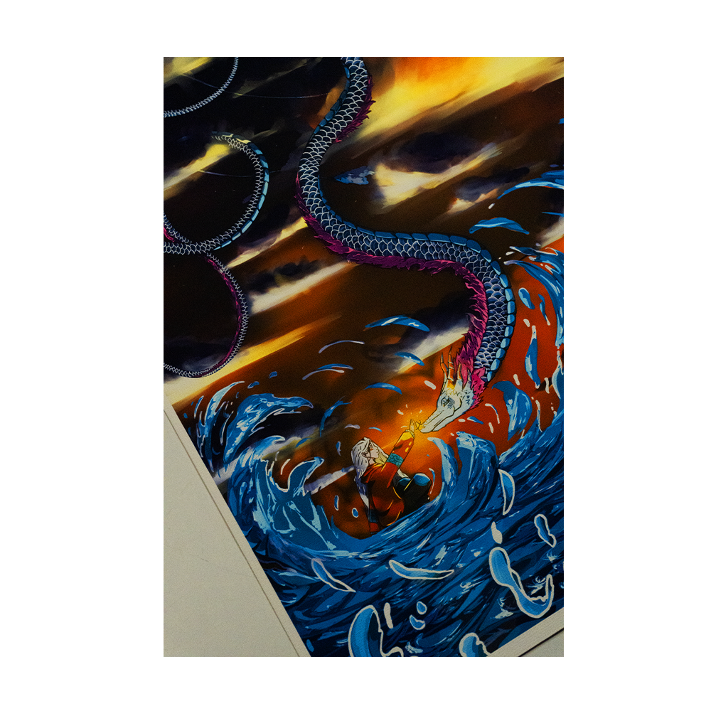 IL DRAGO DELL'ACQUA SU TELA