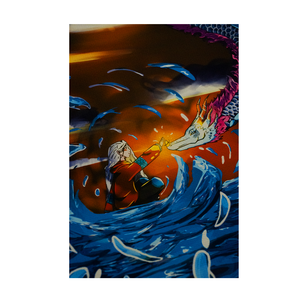 IL DRAGO DELL'ACQUA SU TELA