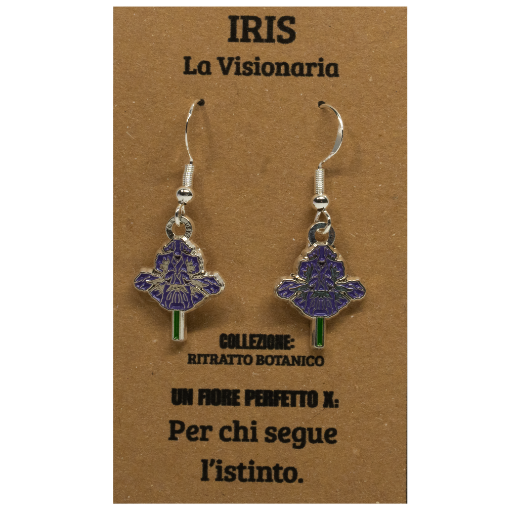ORECCHINI FLOREALI: IRIS