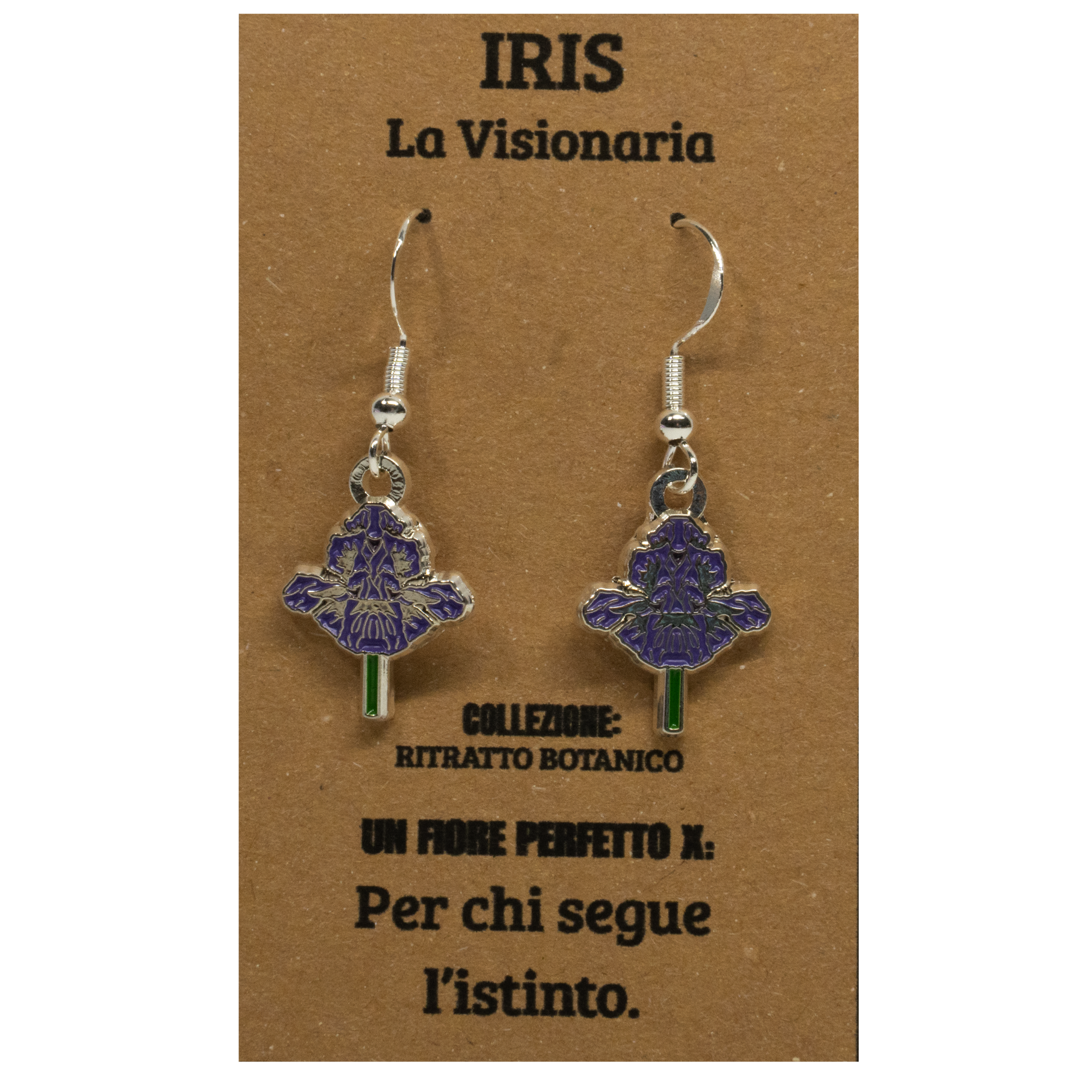 ORECCHINI FLOREALI: IRIS
