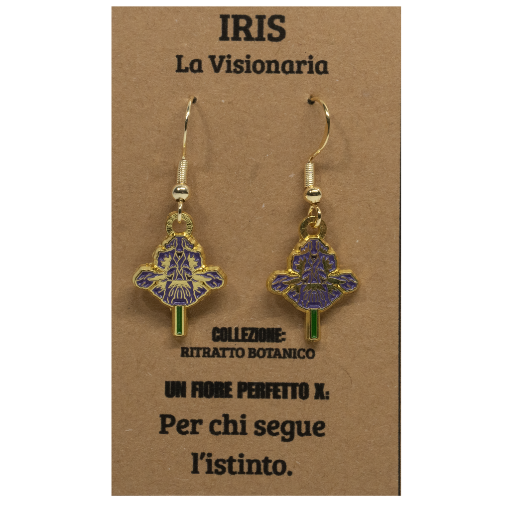 ORECCHINI FLOREALI: IRIS