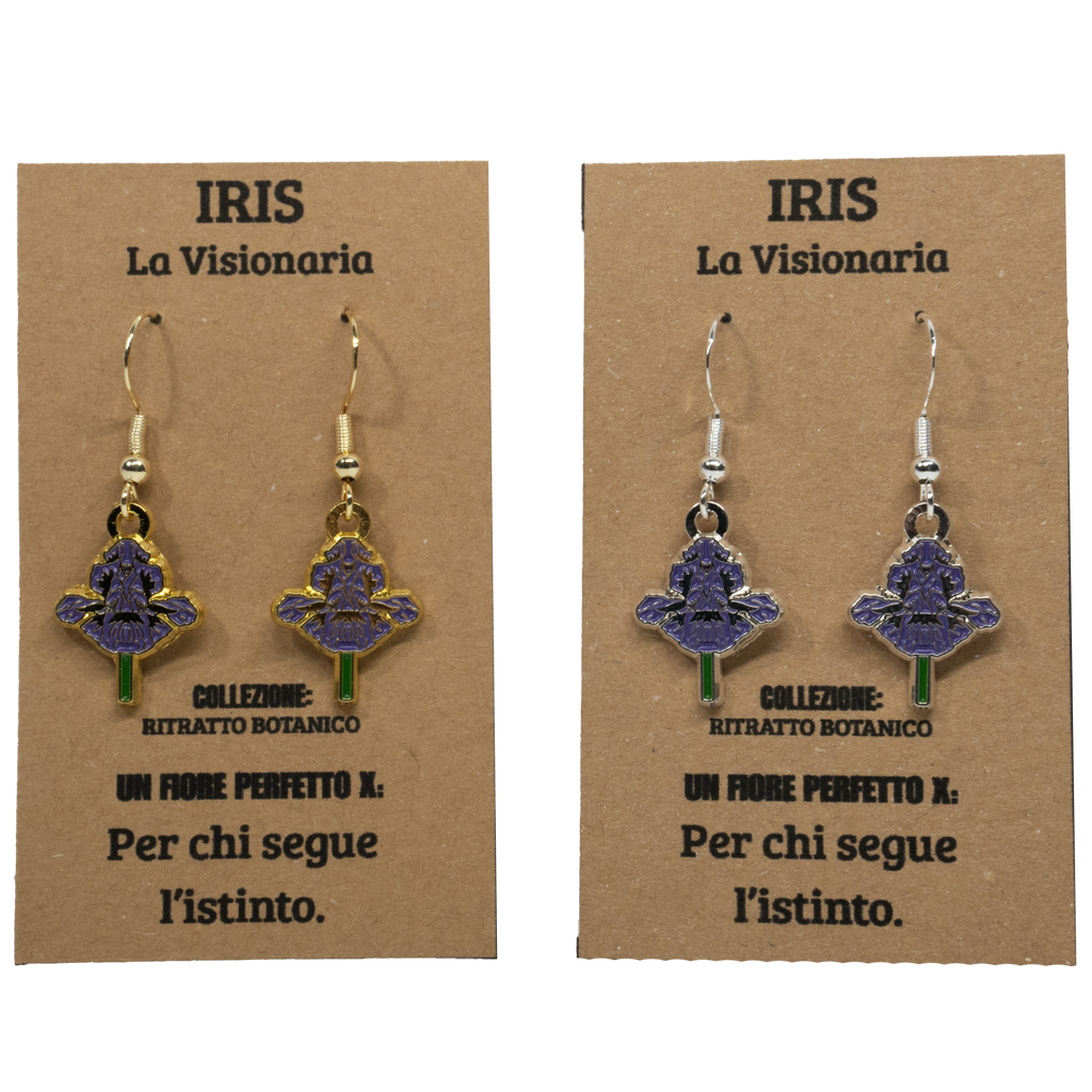 ORECCHINI FLOREALI: IRIS