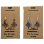 ORECCHINI FLOREALI: IRIS