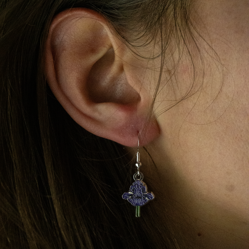 ORECCHINI FLOREALI: IRIS