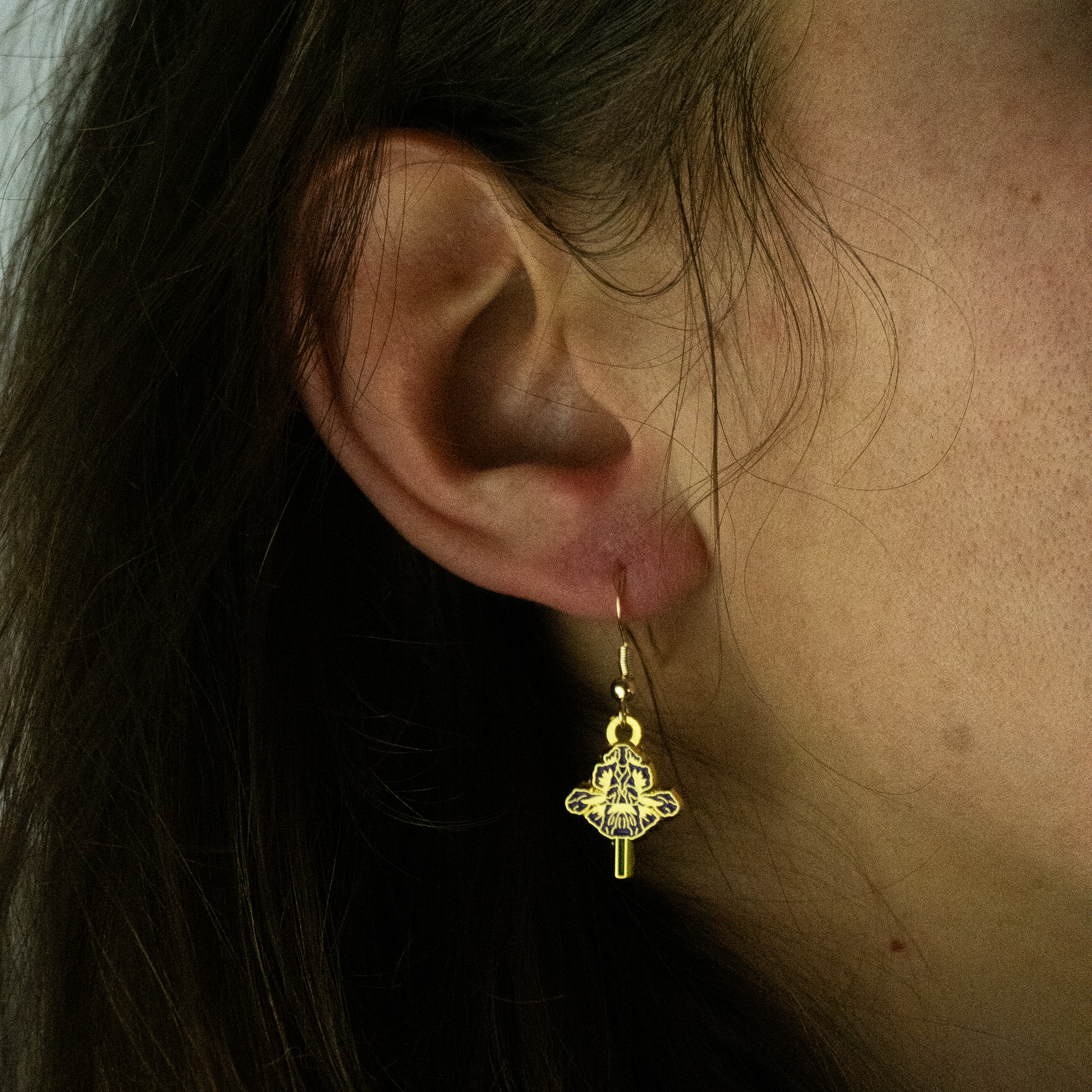 ORECCHINI FLOREALI: IRIS