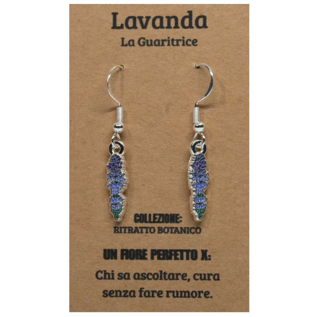 ORECCHINI FLOREALI: LAVANDA