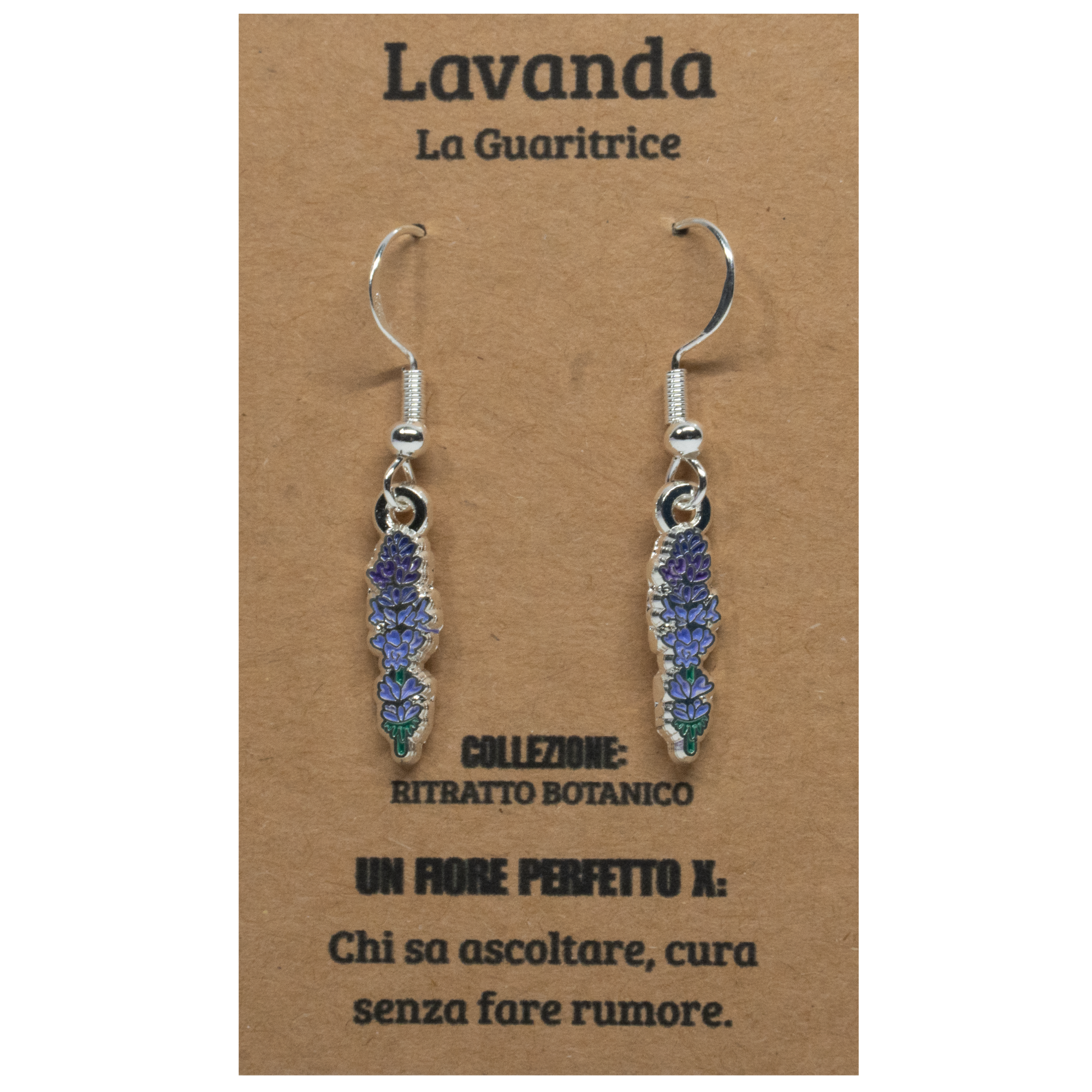 ORECCHINI FLOREALI: LAVANDA