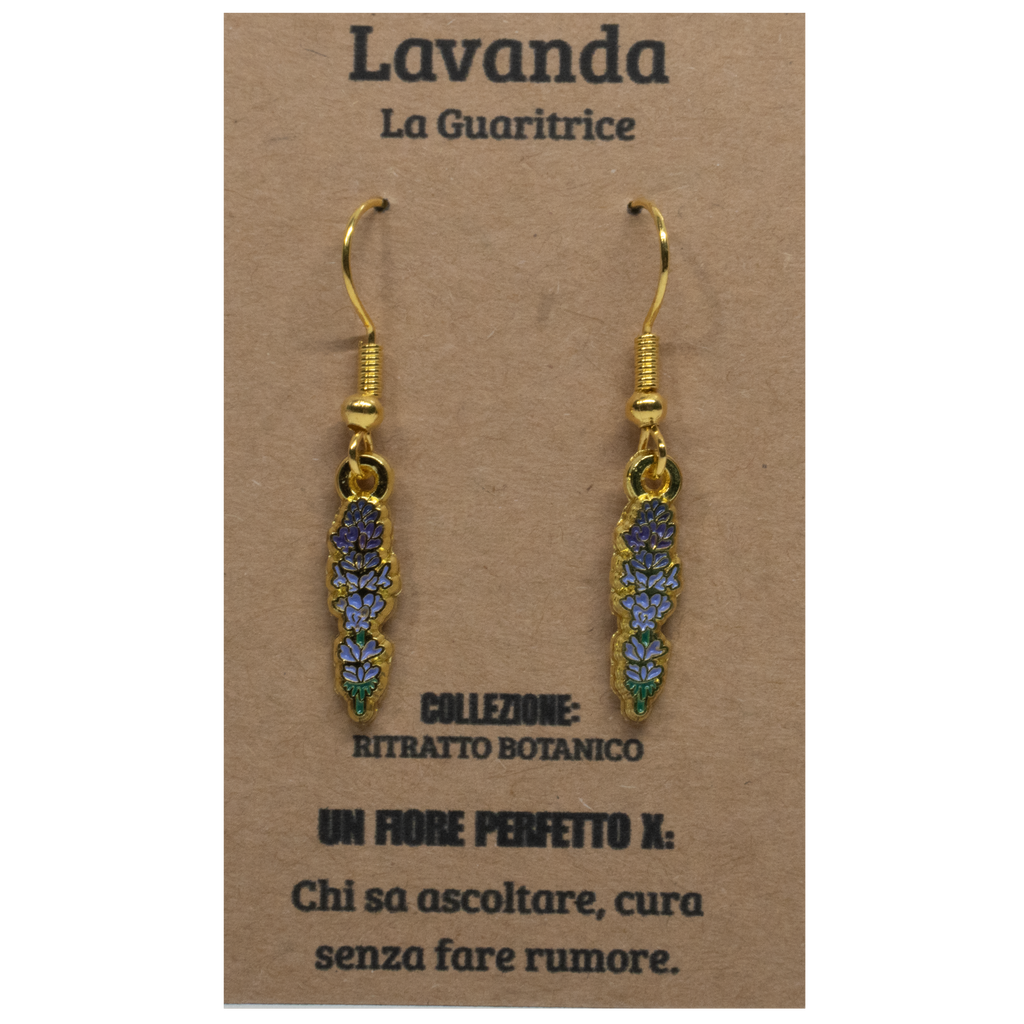 ORECCHINI FLOREALI: LAVANDA