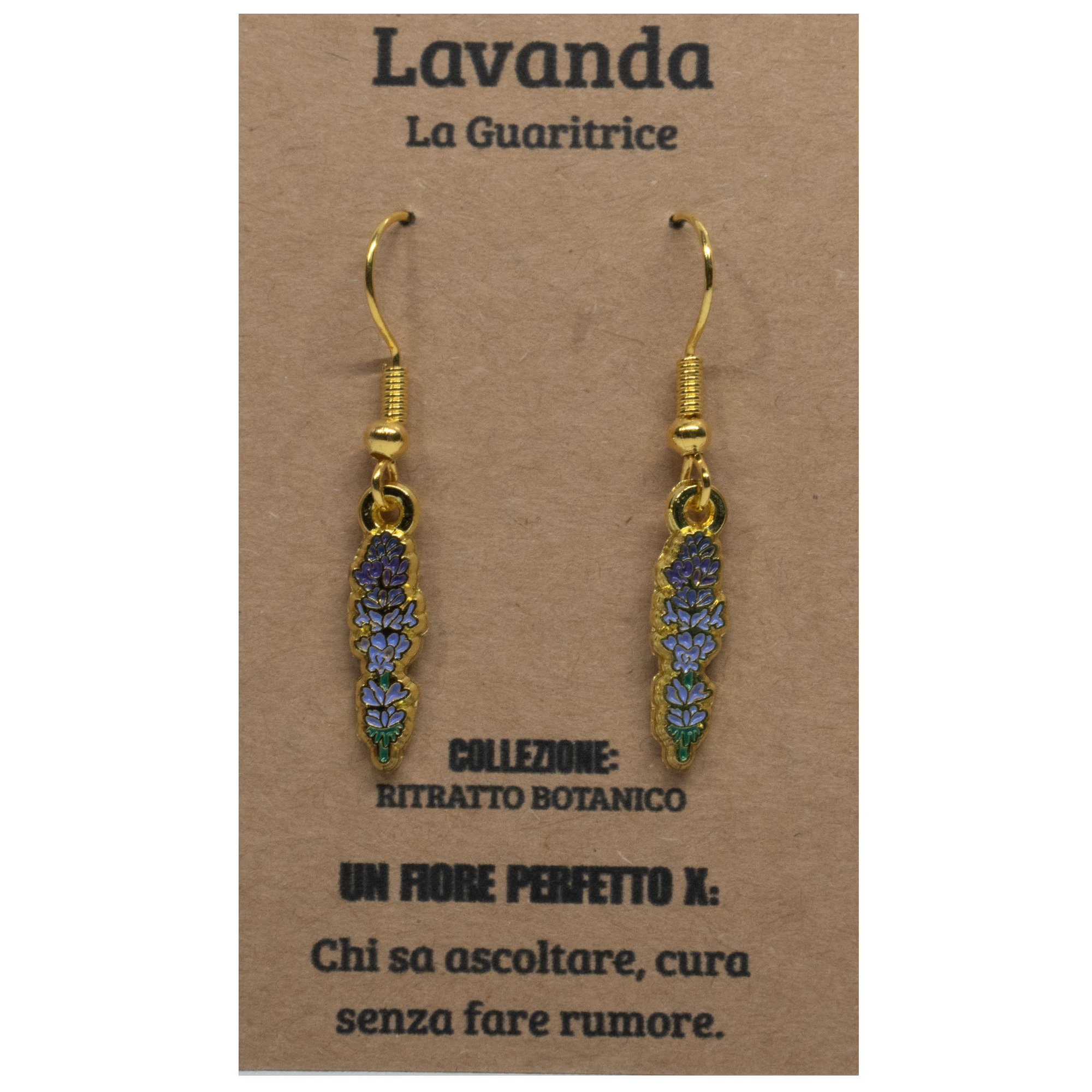 ORECCHINI FLOREALI: LAVANDA