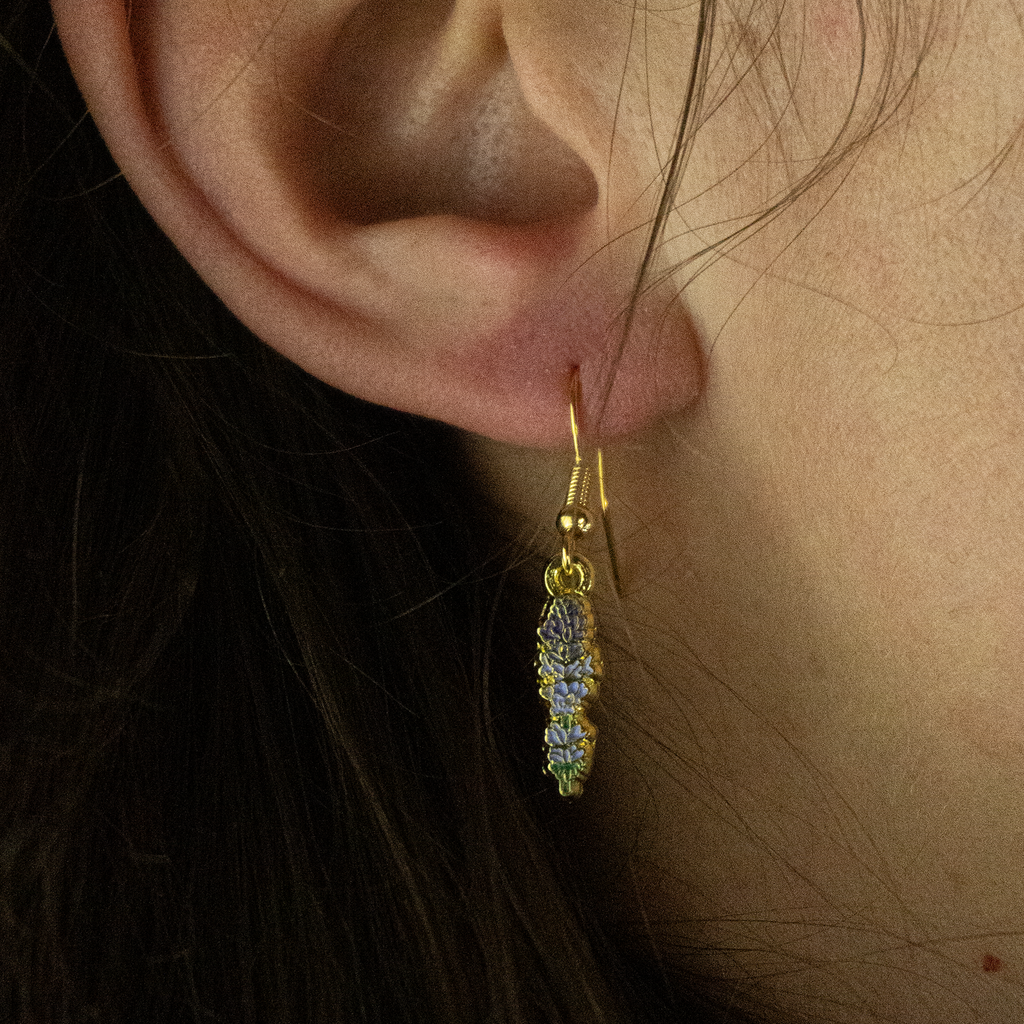 ORECCHINI FLOREALI: LAVANDA