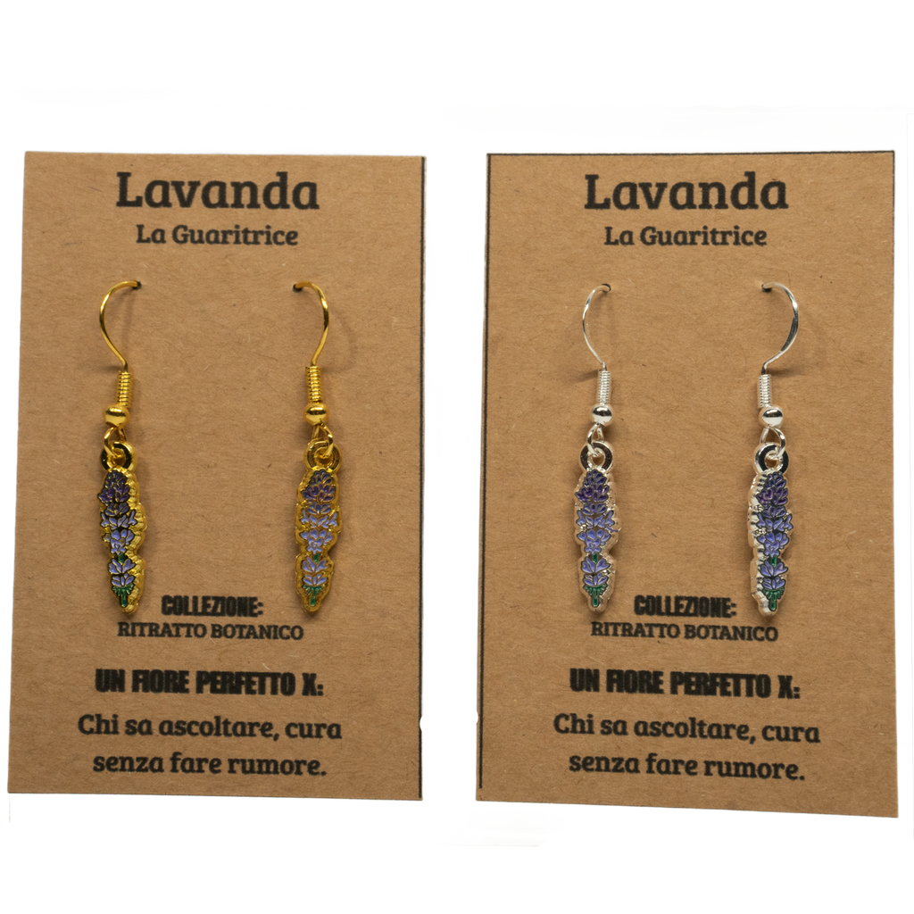 ORECCHINI FLOREALI: LAVANDA
