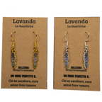 ORECCHINI FLOREALI: LAVANDA