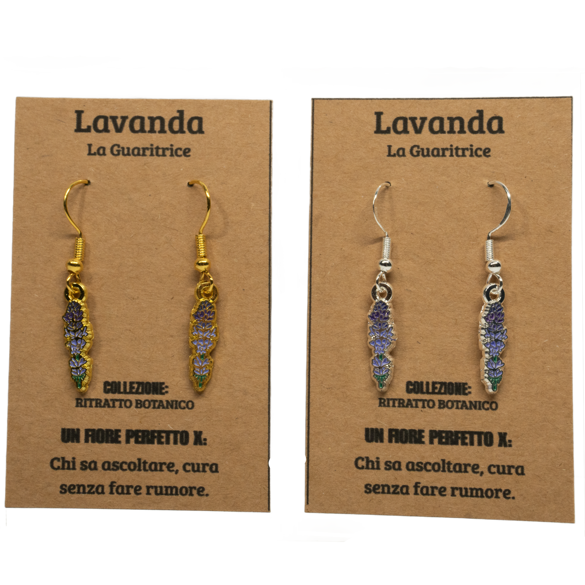 ORECCHINI FLOREALI: LAVANDA