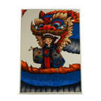 LA RAGAZZA DRAGO SU TELA