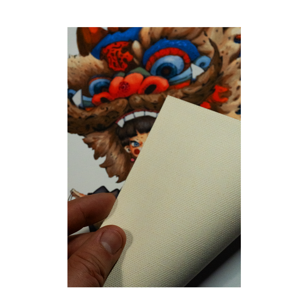 LA RAGAZZA DRAGO SU TELA