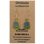 ORECCHINI FLOREALI: ORTENSIA