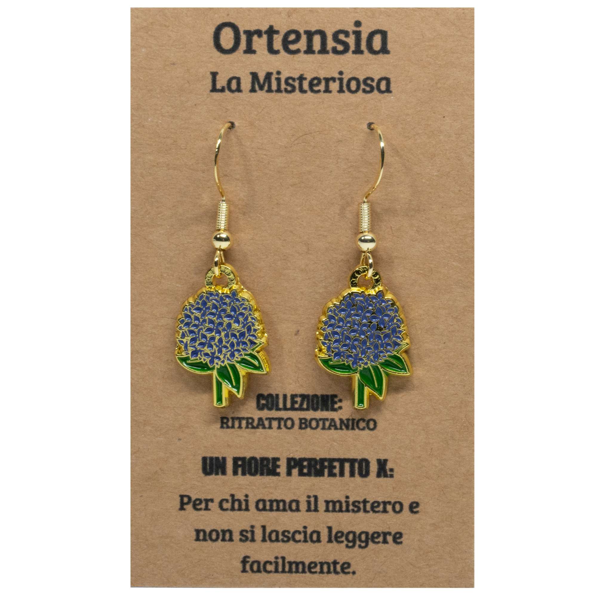 ORECCHINI FLOREALI: ORTENSIA