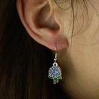 ORECCHINI FLOREALI: ORTENSIA