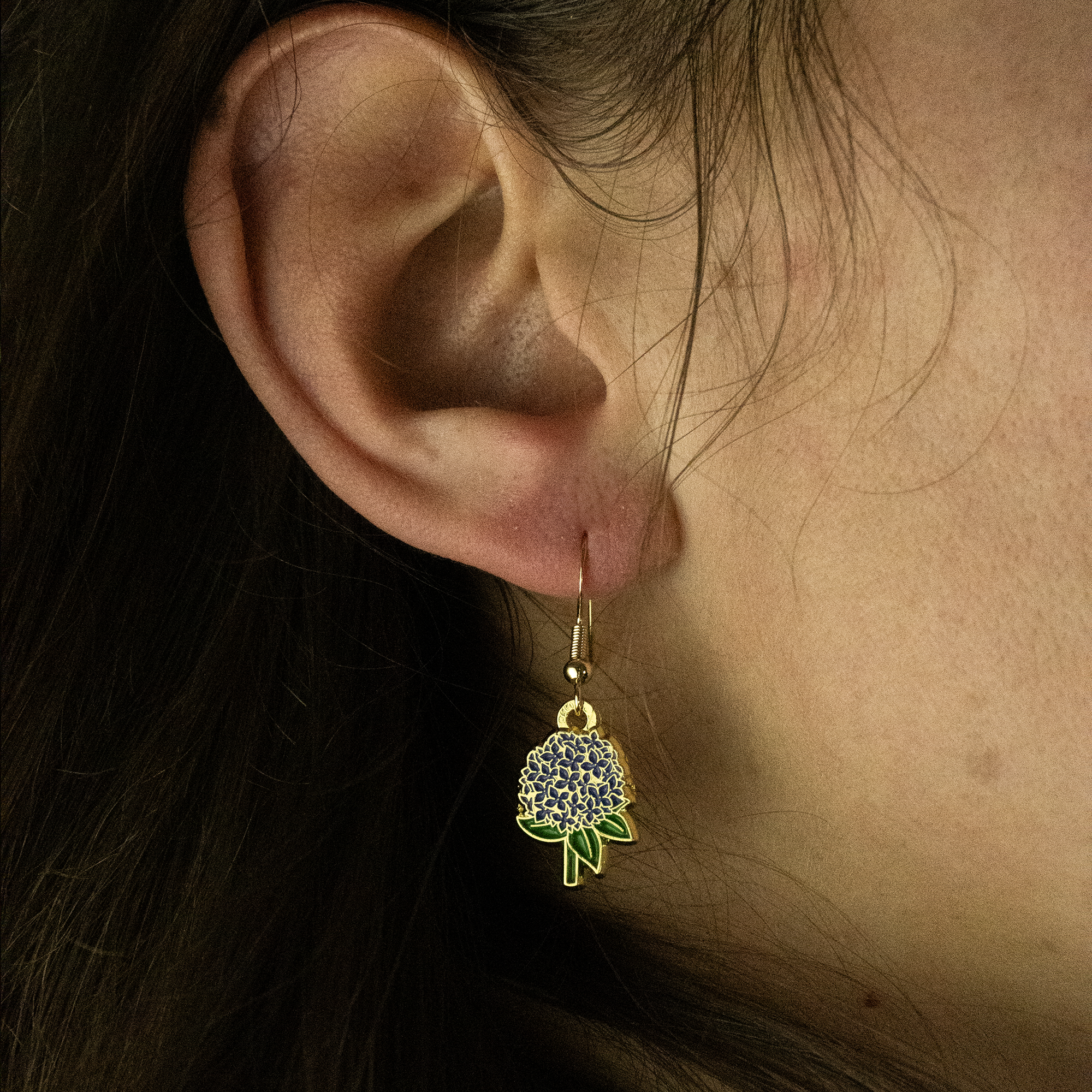 ORECCHINI FLOREALI: ORTENSIA